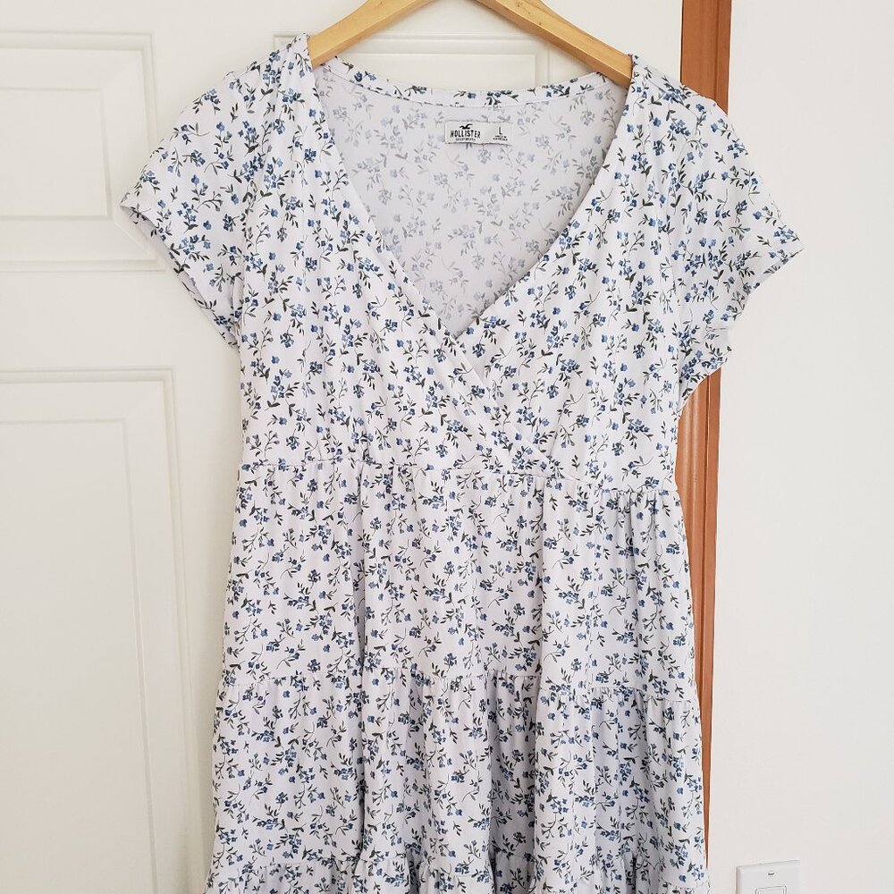 Hollister Blue Floral Babydoll dress